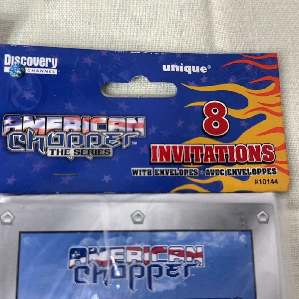 American Chopper Party Invitations Lot of Two Each Package Has 8 Cards Biker